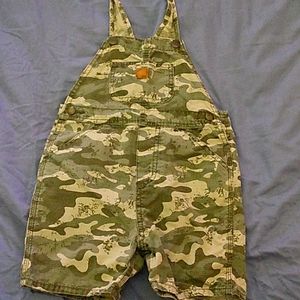 Toddler boys camouflage overalls size 4T